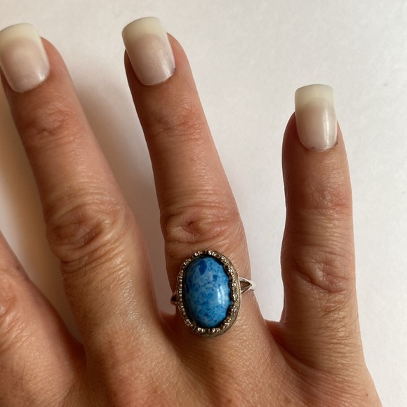 Victorian sterling Robin’s Egg ring - Picture 17 of 17